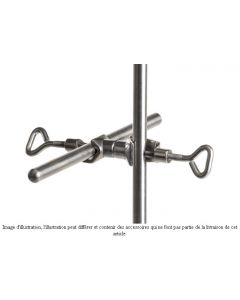 Noix de serrage Bochem, orientable, acier inox 18/10, diam. 16.5 mm, angle 0-360 °, filetage 6, vis à œil triangulaire M6/M8