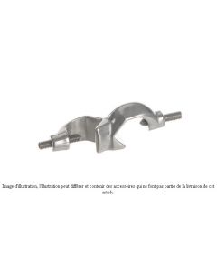 Double noix de serrage Bochem, acier inox 18/10 (DIN 12895), diam. 16.5 mm, angle 90°, filetage 6, vis Allen M6/M8