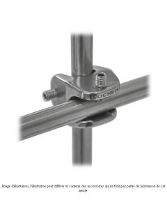 Noix de serrage Bochem, pour grillage, acier inox 18/10, diam. 13.5 mm, angle 90°, filetage 6, vis Allen M6/M8
