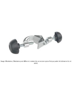 Double noix de serrage Bochem, JUMBO, aluminium, diam. 20 + 30  mm, filetage 10, angle 90°