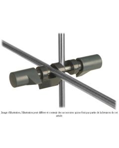 Double noix de serrage Bochem, TECHNO, aluminium, diam. 5-22  mm, M 8, angle 90°