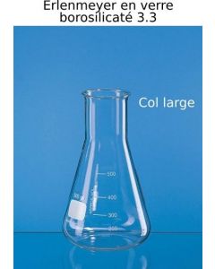 Fiole Erlenmeyer Brand à col large