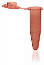 Microtube 1.5 ml ambrée avec capuchon standard