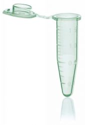 Microtube 1.5 ml vert avec capuchon standard