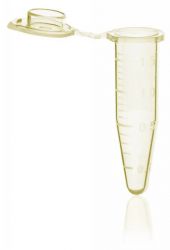 Microtube 1.5 ml jaune avec capuchon standard