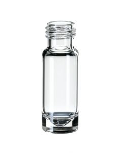 Flacon DN9 neochrom®, à filetage court, 1.1 ml, verre incolore, 32 x 11,6 mm, avec cône intérieur de 15 µl, 100 pièces