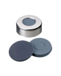 Capsules à sertir neochrom®, DN20, Alu avec trou, septa butyl/PTFE gris, 1x 100 pièces 