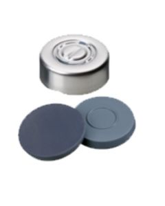 Capsules à sertir neochrom®, DN20, Alu, détachement central, septa Butyl gris/PTFE gris, 1x 100 pièces