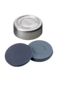 Capsules à sertir neochrom®, DN20, Alu, détachement total, septa butyl gris/PTFE gris, 1x 100 pièces 